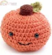 Lion Brand Yarn-Amigurumi Happy Pumpkin-Free Pattern-English