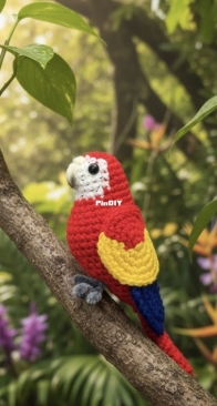 Ara macao parrot