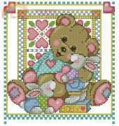 Baby Bears Arrival by Joan Elliott from Cross Stitch Teddies