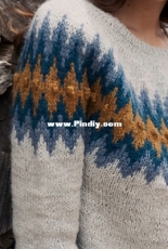 Rambla Sweater by Marcela Chang Knits-English,Spanish-Free