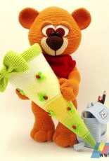Dinegurumi - Sandra Haupt - School Teddy