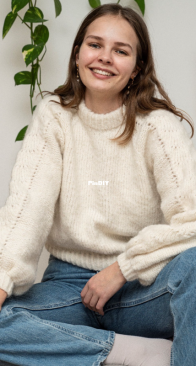 Above Clouds Sweater by Maria Moller - Mayflower - English