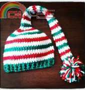 Christmas Stocking Cap by Elizabeth Roggasch
