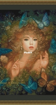 Woman with Butterflies by Inna Baydenko / Baidenko Инна Байденко