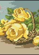 Wiehler 1825-6 Yellow rose xsd + pcs
