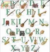 Margriet Muziek Alphabet groen