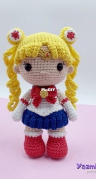 Yazminasscraft - Minasscraft - Yazmina Nieblas -Sailor Moon Amigurumi - Spanish - Free