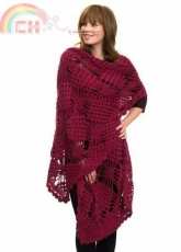 Caron - Vickie Howell - Spider Stitch Wrap - Free