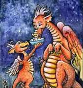 HAED HAELVQS 1837 QS Popcorn Dragon by Lisa Victoria