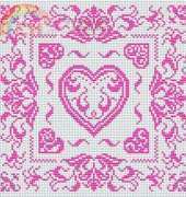 Club Point de Croix - Flowery Hearts