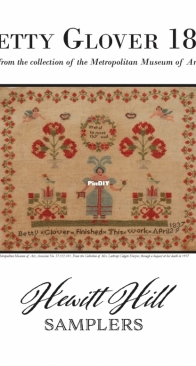 Hewitt Hill Samplers - Betty Glover 1837  XSD+PCS