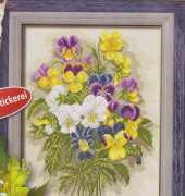 Pansy Bouquet - Coricamo №33077 - from Dein Kreuzstich Magazin 01-2012
