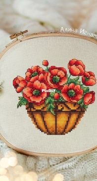 Planters with poppies by Alina Ignatieva / Ignatyeva