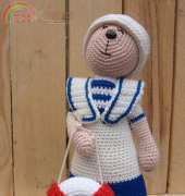 Hip Haakwerk - Carla Stey - Dolf the sailor matroos - Dutch