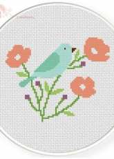 Daily Cross Stitch - Bird and Blooms