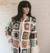Maggies Crochet PB093 Granny Square Coat by Maggie Weldon