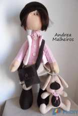Andrea Malheiros - Cachorro lulu - Felt Dog Pattern