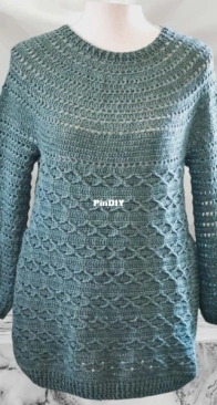 Mon Petit Violon - Vita Apala - Forest Sweater with Side Slits
