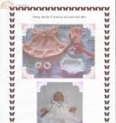 babydoll hand knit B3 dress set for 8-12"