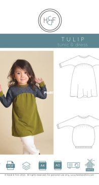 Heidi and Finn - Tulip Tunic Dress - Sizes 6y-12y