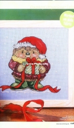 DMC Country Companions - Festive Hedgehog from Cross Stitch Crazy 41 PCS + XSD