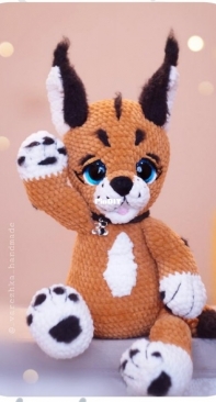 Varezhka Handmade - Julia Bazhina - Caracal lynx kitten - Russian