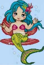 Rinna Cross Stitch - Mermaid Girl