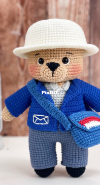 Craft by Anh / A Tiny Corner Us - Anh Van Nguyen - The mailman bear