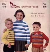 Patons 478. Girls and Boys 2 to 6 years