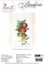 Luca-S B2229 Trandifiri Rosii cu struguri /Red roses with grape fruit PCS