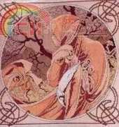 Mucha - winter pillow