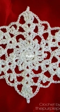 The Purple Poncho - Carolyn Calderon - Snowflake - Free