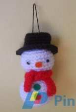 Miss Dolkapots Krafties - Snowman Ornament - Free