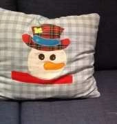 Snowman pillow