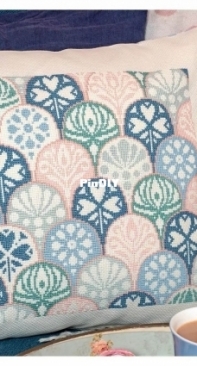 Perfect Print Pillow by Jane Prutton from Cross Stitcher Issue 405 PCS + XSD