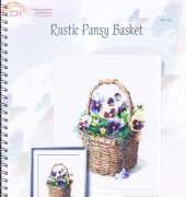 I Love CrossStitch ILCS MK-006 Rustic Pansy Basket XSD