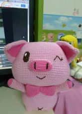 cute pink pig