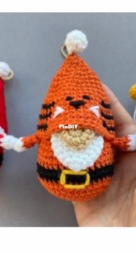 Happy Dolls Handmade - Lucy Magic Pattern - Julia /Kate - Negovorina - Christmas Gnomes Ornaments Tiger - Spanish - Translated