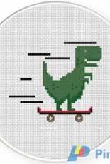 Daily Cross Stitch - SkaT-Rex