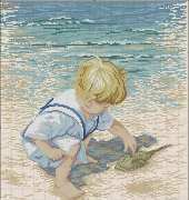 Janlynn 029-047 Boy With Horseshoe Crab