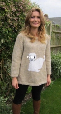 Seal Pup Sweater by Bernadette Coleman - Bernie Bee Knits