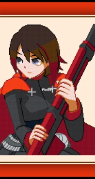 Cross Stitch Quest - Ruby Rose - RWBY - Free
