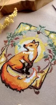 Needlelot Designs - Art Nouveau Fox by Iris Kleinbussink
