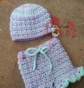 Judy baby hat and bottoms by Jen Hatch Hatched with Love