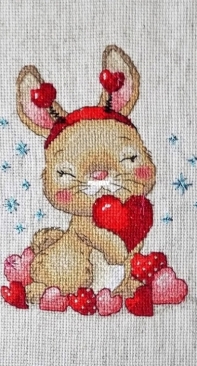 Bunny with hearts