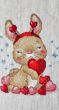 Bunny with hearts