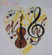 Isabelle Haccourt Vautier 50059k Music Heart (Coeur Musique)