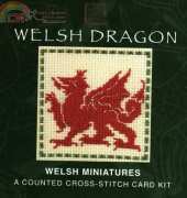 Textile Heritage Welsh Dragon Mini Card