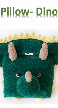 Toys by Hvatik - Ekaterina Khvatikova - Panda and Dino Pillows