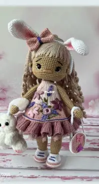Crochet Bunny Design - Soni Toys - Irina Tarasova - Adaline Outfit Set and Bunny